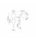 Cortland Pull Switch Wall Light 1 Light G9 IP44 Black/Polished Chrome/Smoke Smooth Tubular Glass-2