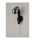 Cortland Pull Switch Wall Light 1 Light G9 IP44 Black/Polished Chrome/Smoke Smooth Tubular Glass-5