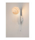Cortland Pull Switch Wall Light 1 Light G9 IP44 White/Polished Chrome/Brown Round Marble Effect Glass-3