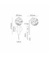 Cortland Pull Switch Wall Light 1 Light G9 IP44 White/Polished Chrome/Clear Dune Effect Round Glass-2