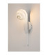 Cortland Pull Switch Wall Light 1 Light G9 IP44 White/Polished Chrome/Grey Round Marble Effect Glass-3