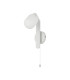 Cortland Pull Switch Wall Light 1 Light G9 IP44 White/Polished Chrome/Opal Smooth Tubular Glass-4
