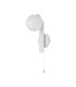 Cortland Pull Switch Wall Light 1 Light G9 IP44 White/Polished Chrome/Opal Round Segment Glass-4
