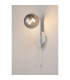 Cortland Pull Switch Wall Light 1 Light G9 IP44 White/Polished Chrome/Smoke Smooth Round Glass-3