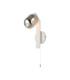 Cortland Pull Switch Wall Light 1 Light G9 IP44 White/Polished Chrome/Smoke Smooth Tubular Glass-1