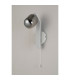 Cortland Pull Switch Wall Light 1 Light G9 IP44 White/Polished Chrome/Smoke Smooth Tubular Glass-5