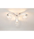 Cortland 51cm Flush Ceiling 3 Light G9 IP44 White/Polished Chrome/Clear Waved Round Glass-3