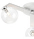 Cortland 51cm Flush Ceiling 3 Light G9 IP44 White/Polished Chrome/Clear Waved Round Glass-5