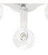 Cortland 51cm Flush Ceiling 3 Light G9 IP44 White/Polished Chrome/Clear Waved Round Glass-6