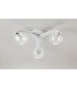Cortland 51cm Flush Ceiling 3 Light G9 IP44 White/Polished Chrome/Clear Waved Round Glass-8