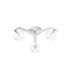 Cortland 51cm Flush Ceiling 3 Light G9 IP44 White/Polished Chrome/Clear Swirl Round Glass-4
