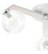 Cortland 51cm Flush Ceiling 3 Light G9 IP44 White/Polished Chrome/Clear Swirl Round Glass-5