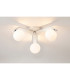 Cortland 51cm Flush Ceiling 3 Light G9 IP44 White/Polished Chrome/Opal Round Segment Glass-3