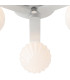 Cortland 51cm Flush Ceiling 3 Light G9 IP44 White/Polished Chrome/Opal Round Segment Glass-6