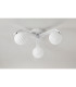 Cortland 51cm Flush Ceiling 3 Light G9 IP44 White/Polished Chrome/Opal Round Segment Glass-8