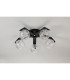 Cortland 54cm Flush Ceiling 5 Light G9 IP44 Black/Polished Chrome/Clear Dune Effect Round Glass-8