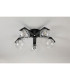 Cortland 54cm Flush Ceiling 5 Light G9 IP44 Black/Polished Chrome/Clear Waved Round Glass-8
