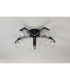 Cortland 54cm Flush Ceiling 5 Light G9 IP44 Black/Polished Chrome/Clear Swirl Round Glass-8