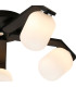 Cortland 54cm Flush Ceiling 5 Light G9 IP44 Black/Polished Chrome/Opal Smooth Tubular Glass-6