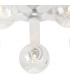 Cortland 54cm Flush Ceiling 5 Light G9 IP44 White/Polished Chrome/Clear Waved Round Glass-6