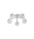 Cortland 54cm Flush Ceiling 5 Light G9 IP44 White/Polished Chrome/Clear Swirl Round Glass-4
