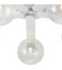 Cortland 54cm Flush Ceiling 5 Light G9 IP44 White/Polished Chrome/Clear Swirl Round Glass-6