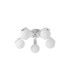 Cortland 54cm Flush Ceiling 5 Light G9 IP44 White/Polished Chrome/Opal Round Segment Glass-4