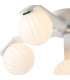Cortland 54cm Flush Ceiling 5 Light G9 IP44 White/Polished Chrome/Opal Round Segment Glass-5