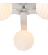 Cortland 54cm Flush Ceiling 5 Light G9 IP44 White/Polished Chrome/Opal Round Segment Glass-6
