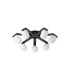 Cortland 64cm Flush Ceiling 7 Light G9 IP44 Black/Polished Chrome/Opal Smooth Tubular Glass-4