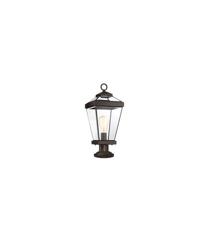 1 Light Medium Outdoor Pedestal Western Bronze IP44 - 1