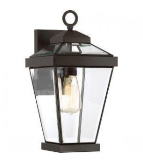 1 Light Medium Outdoor Wall Lantern Western Bronze IP44 - 1