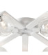 Cortland 64cm Flush Ceiling 7 Light G9 IP44 White/Polished Chrome/Clear Waved Round Glass-5
