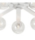 Cortland 64cm Flush Ceiling 7 Light G9 IP44 White/Polished Chrome/Clear Waved Round Glass-7