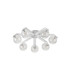 Cortland 64cm Flush Ceiling 7 Light G9 IP44 White/Polished Chrome/Clear Swirl Round Glass-4