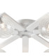 Cortland 64cm Flush Ceiling 7 Light G9 IP44 White/Polished Chrome/Clear Swirl Round Glass-5