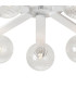 Cortland 64cm Flush Ceiling 7 Light G9 IP44 White/Polished Chrome/Clear Swirl Round Glass-7