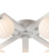 Cortland 64cm Flush Ceiling 7 Light G9 IP44 White/Polished Chrome/Opal Round Segment Glass-5