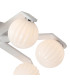 Cortland 64cm Flush Ceiling 7 Light G9 IP44 White/Polished Chrome/Opal Round Segment Glass-6