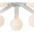 Cortland 64cm Flush Ceiling 7 Light G9 IP44 White/Polished Chrome/Opal Round Segment Glass-7