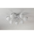 Cortland 64cm Flush Ceiling 7 Light G9 IP44 White/Polished Chrome/Opal Round Segment Glass-8