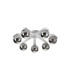 Cortland 64cm Flush Ceiling 7 Light G9 IP44 White/Polished Chrome/Smoke Smooth Round Glass-4