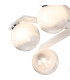 Cortland 64cm Flush Ceiling 7 Light G9 IP44 White/Polished Chrome/White Two-Tone Snow Specks Round Glass-6