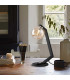 Cortland Table Lamp 1 Light G9 Black/Polished Chrome/Amber Smooth Round Glass-4