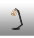Cortland Table Lamp 1 Light G9 Black/Polished Chrome/Amber Smooth Tubular Glass-3