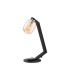 Cortland Table Lamp 1 Light G9 Black/Polished Chrome/Amber Smooth Tubular Glass-4