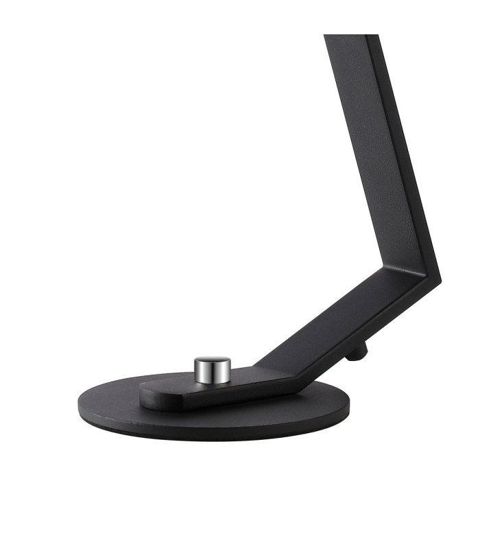 Cortland Table Lamp 1 Light G9 Black/Polished Chrome/Brown Round Marble Effect Glass-6