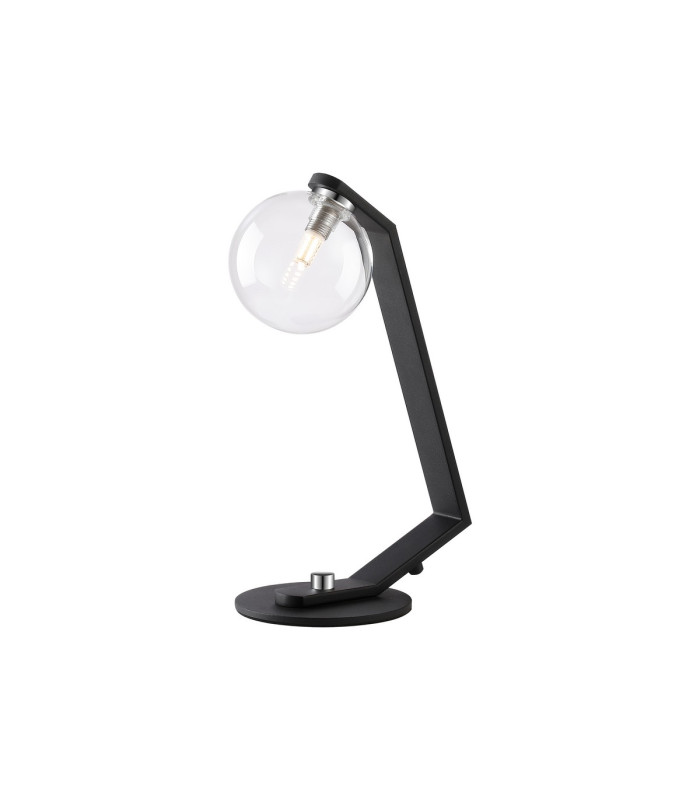Cortland Table Lamp 1 Light G9 Black/Polished Chrome/Clear Smooth Round Glass-1