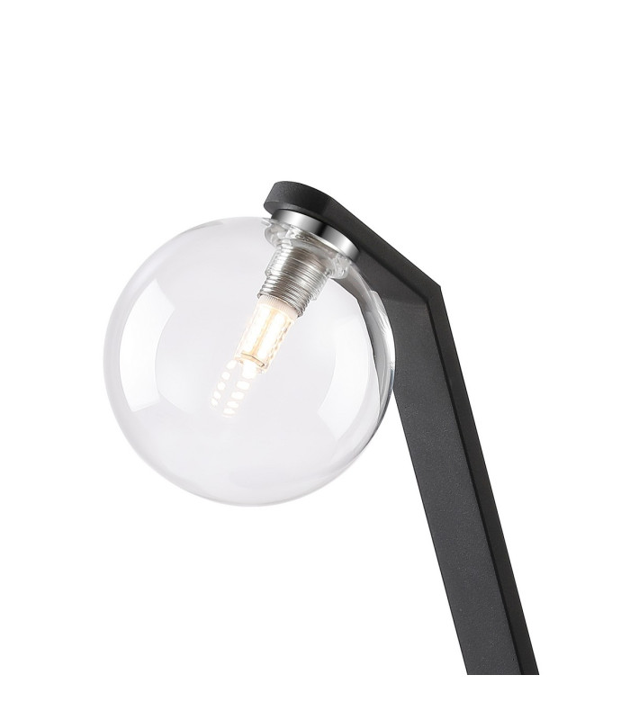 Cortland Table Lamp 1 Light G9 Black/Polished Chrome/Clear Smooth Round Glass-5