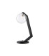 Cortland Table Lamp 1 Light G9 Black/Polished Chrome/Clear Ribbed Round Glass-1